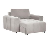 Chaise Longue INNVIK Fabric Light Grey