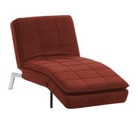 Chaise Longue LOIRET Fabric Red