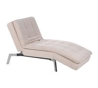 Chaise Longue LOIRET Velvet Beige
