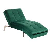 Chaise Longue LOIRET Velvet Emerald Green