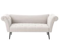 Chaise Longue NANTILLY Fabric Light Beige