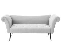 Chaise Longue NANTILLY Fabric Light Grey