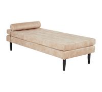 Chaise Longue USSEL Velvet Beige