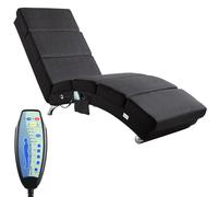 Chaise Lounge London Anthracite with Massage & Heating Function