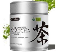 Chaism Ceremonial Grade Matcha Green Tea Powder - Premium First Harvest USDA Organic Gluten-Free Vegan, 100% Pure Unsweetened No Additives, 1.76oz Tin