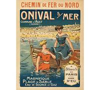 Chaix Onival Sur Mer French Travel Advert Extra Large Wall Art Print Premium Canvas Mural