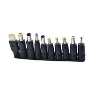 CHAKAE 10 In 1 Power Adapter Tips DC5521 5.5x2.1mm Female Connectors For Laptops DC5.5x2.1mm Female To Male Adapters Power Tips