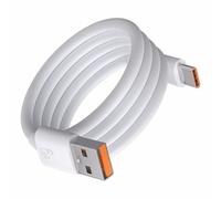 CHAKAE 100/150/200cm Long USB A To USB C Power Cable White Fast Charging And Data Transfer For Mobile Phones Laptops Tablets Quick Charging