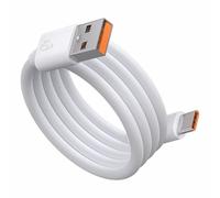 CHAKAE 100/150/200cm Long USB A To USB C Power Cable White Fast Charging And Data Transfer For Mobile Phones Laptops Tablets Quick Charging