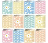 CHAKAE 12Pieces Small Twin Coil Binding Notebook Writing 30 Page Unlined 2.4x4Inch Small Notepads For Drawing Writing Sketching Notepad