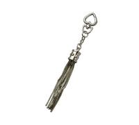 CHAKAE 15cm Fashionable Tassels Keychain Metal Bag Pendant Stylish Keyring For Daily Use Travel Gears Bag Decoration Trendy Luggage Tassels