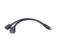 CHAKAE 2 In 1 USB C To Type C Adapter And USB Charging Cable For Live Streaming Compatible For Phones And Sound Cards USB A Female Connectors