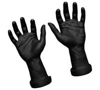 CHAKAE 2pcs Sturdy Faux Human Hands Mannequin Male Hand Realistic Display Props for Nails Training and Party Decorations Nail Art Practice Tool
