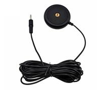 CHAKAE 3.5mm Desktop Calibration Microphone 5M/16.4ft Omnidirectional Pickup Noise Filtering For Streaming Black Desktop Computer Microphone