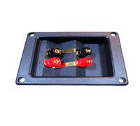 CHAKAE 4 Way Speakers Box Clamp Home Car Stereoes Binding Post Rectangle Spring Cup Connectors Speakers Junction Box Back Panel Junction