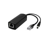 CHAKAE 48V to 12V Power Over Ethernet Splitter DC5.5x2.5mm RJ45 Plugs 10/100Mbps for Security Cameras Stable Power Over Ethernet Adapter Camera Power Supply Module