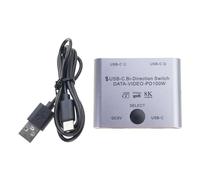 CHAKAE 8K USB C KVM Switcher BiDirectional USB C Switcher For 2PC Easy 1 Switching 2 In 1Out & 2 In 1Out 3440x1440 BiDirectional Splitter