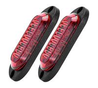 CHAKAE ABS PC Construction 2LED Strips Warning Light For Trailers Trucks 12-24V Voltages High Intensity Lighting Weatherproof Trailer Strips Lamp