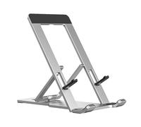 CHAKAE Adjustable Aluminum Folding Phone Stand for 4-12Inch Devices NonSlip Base & Portable Desktop Design Aluminum Alloy Foldable Phone Tablet Stand