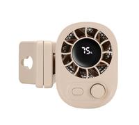 CHAKAE Battery LED Display Clip On Desk Fan Rechargeable USB Portable 100 Speeds Quiet Cooling With Strong Clamp For Office Clip