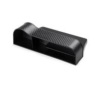 CHAKAE Car Storage Box Center Console Organizers Container With Concealed Cable Hole Soft Silicone Edges None Tool Installation Car Seat Gaps Storage For Phone Key