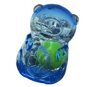 CHAKAE Cartoon Bear Food Leaking Soft Pet Dog Toy Ball Treats Toy For Indoor And Outdoor Fun Great For Boredom Dog Home Use Chewing