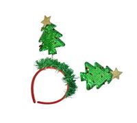 CHAKAE Christmas Decoration Christmas Tree Hairhoop With Reversible Sequins Party Gathering Hairband Festival Props Headwear Hair Hoop