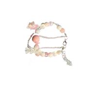 CHAKAE Colorful Bead Adjustable Wristband Lightweight Jewelry Women Beaded Accessories For Sensitive Skin Youthful Beaded Statement