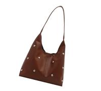CHAKAE Crescents Shoulder Bags For Women Lovely Hoboes Toted Handbag Under The Arm Purses Punk Rivet Clutches Purse With Buckle Hoboes Toted Handbags For Women