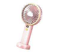 CHAKAE Desktop Digital Display Cooling Fan 6000mAh Convenient Desk And Table Fans Plastic Texture For Outdoor Camping Use Portable Fan