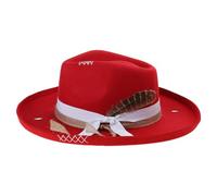 CHAKAE Distressed Hat For Women Men With Woven Belt Panama Hat Roll Brims Cosplay Costume Adult Theme Party Gentlemen Street Photography