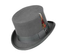 CHAKAE Elegant Goggles Hat Cosplay Costume All Matching Magicians Hat Stage Performers Fedoras Adult Winter Warm Wool Fashionable Top