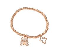 CHAKAE Elegant Little Bear Beaded Sophisticated For Women With Intricate Bear And Bead For Dates Gold Tone