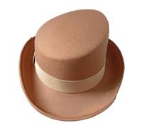 CHAKAE Fashionable Magicians Hat Beautiful Felted Hat Personality Trendy Versatiles Suitable For Various Occasion Party Theme
