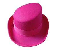 CHAKAE Fashionable Magicians Hat Beautiful Felted Hat Personality Trendy Versatiles Suitable For Various Occasion Party Theme