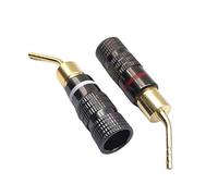 CHAKAE Gold Plated 2mm Banana Plug Screw Type Sound Speakers Pin Plugs Cable Connectors Adapter For Speakers Accessories Banana Plug Connectors