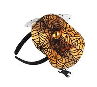 CHAKAE Halloween Witch Caps Headband For Adult Spiderweb Wizard Hat Hairband Roleplay Pointed Hat Hairhoop For Party Gathering Cosplay Witch Headwear