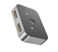 CHAKAE HDTV Bidirection Splitter Switcher 8K Switcher 1x2/2x1 Adapter 2 In 1 Out/1 In 2 Out For Game Consoles Desktop Monitor With Button