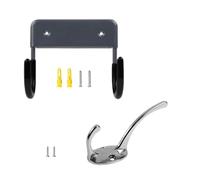 CHAKAE Heat Resistant Wall Hanging Hook for Ironing Tool Metal Design Space Saving Solution Ironing Board Holder Stylish Wall Mounted Iron Holder