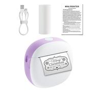 CHAKAE Inkless Portable Sticker Maker Label Printer With 1 Roll For Notes Photos And Inkless Photo Printer