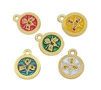 CHAKAE Jewelry Making Accessories Five Way God Of Wealth Pendant For Bracelets And Necklaces Making Sturdy Alloy Materials Religious Activity Accessories