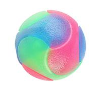CHAKAE LightUp Chew Toy Glowing Colorful Ball For Pet Dog Soft Bouncing For Various Breeds Engagement Fun Play Pet Bouncing