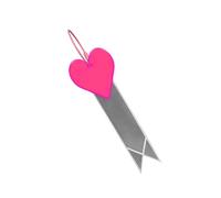 CHAKAE Love Heart Ribbon Bike Reflective Warning Strips High Brightness Multifunction Night Cycling Pendant Bike Equipment Fade Resistant Vehicle Reflective Tape