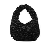 CHAKAE Luxury Crinkle Texture Lace Ruffed Handbag Various Carrying Option Lightweight Top Handle Bag For Women And Girls Polyester Handbag