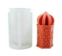 CHAKAE Muslims Mosque Silicone Candle Mold Gypsum Resin Soap Molds Aromatherapy Candle Making 3D Eid Plaster Mould Home Decor