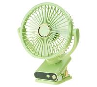CHAKAE Oscillating Clip Fan USB Rechargeable 5 Adjustable Speeds Lightweight Portable Cooling Device For Computer Car Rechargeable Strollers Fan For Babies