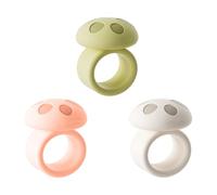 CHAKAE Pack of 3 Sturdy Silicone Door Handle Bumpers Soft Anti Collision Protectors for Wall Noise Reductions Home Door Handle Noise Reducers