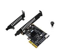 CHAKAE PCIe 4X Slot Expansion Card for USB 3.2 Gen 2 Type E Front Panel 20Gbps Data Transmission