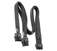 CHAKAE PCIE 5.0 Cable 16AWG Double 8Pin To 16Pin 12VHPWR Cable For Stable Power Supply To GPUs Builds GPU Power Connectors