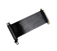 CHAKAE PCIe 5.0 X16 Gen5 Compatible Right Angled Cable Silver Plateds Wire 64GT/s Bidirectional Transfer Low Dielectrics Low Dielectrics Graphics Card Cable